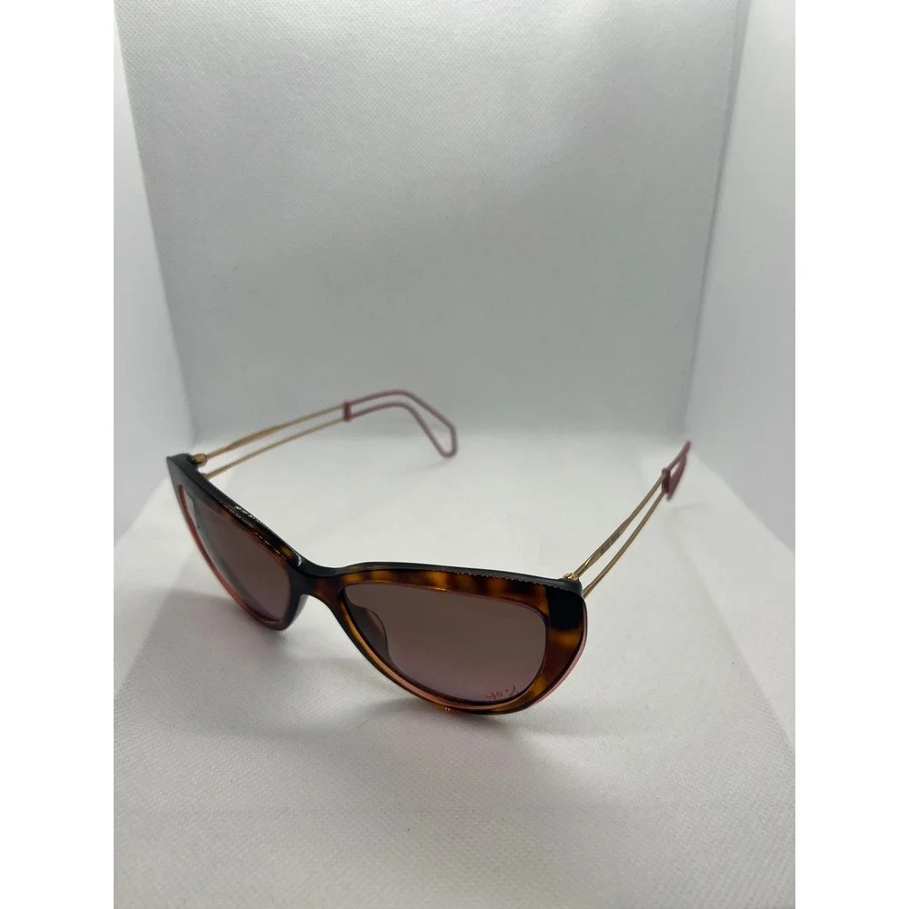 Miu Miu SMU 12R Cat Eye Sunglasses Tortoise Gold‎ Frame Designer Italy